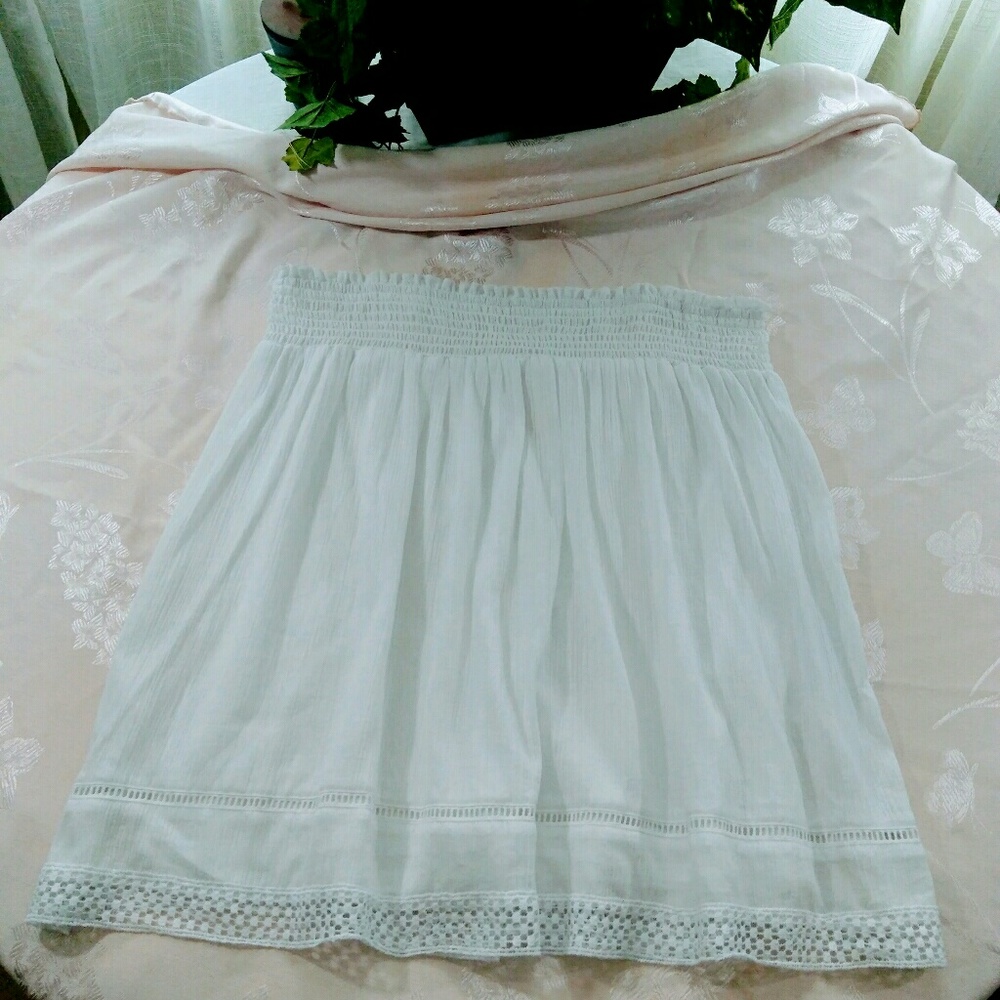 Faded Glory size XX L / 2x g - 20 white mini skirt